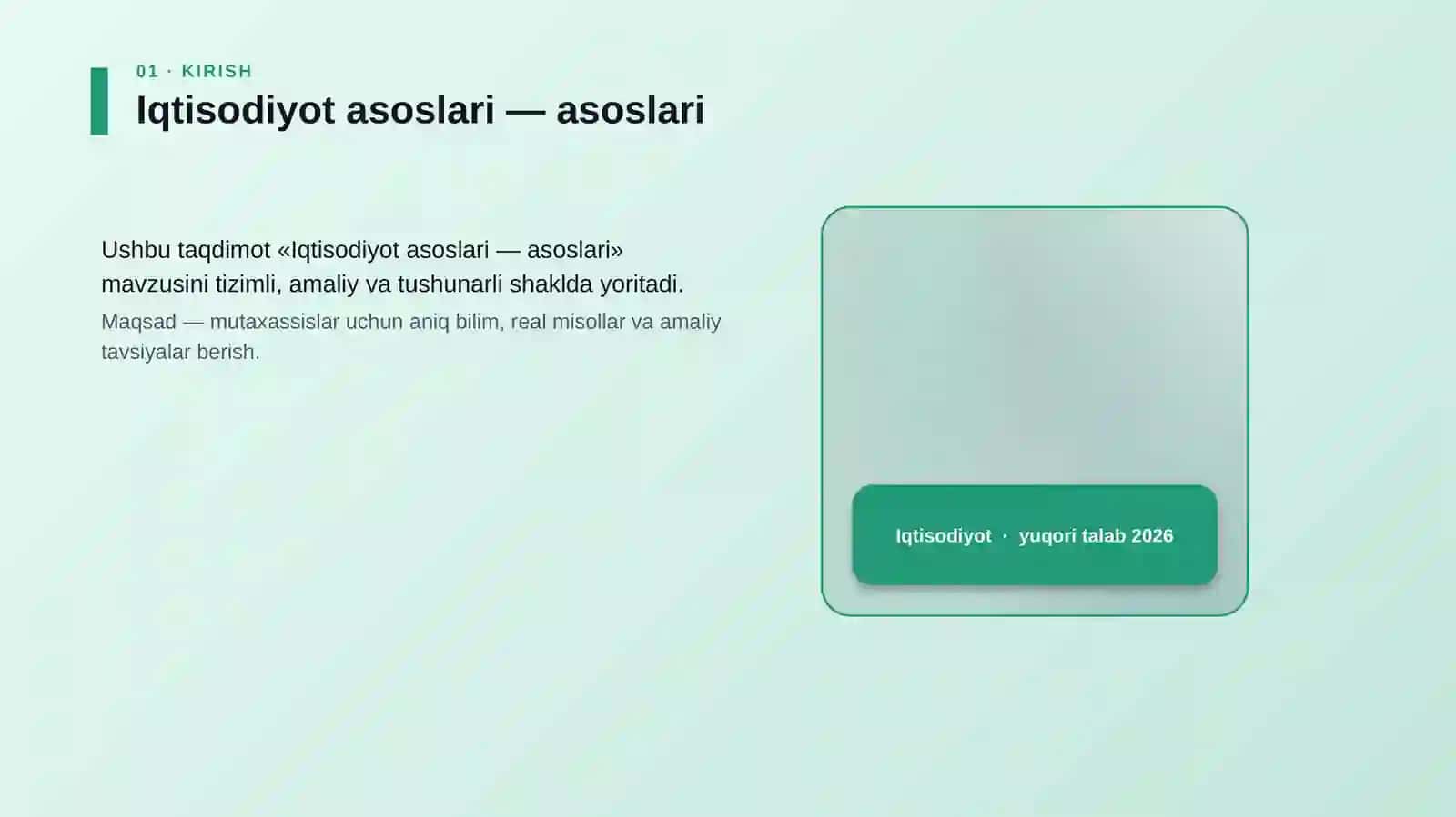 Iqtisodiyot asoslari — asoslari 4