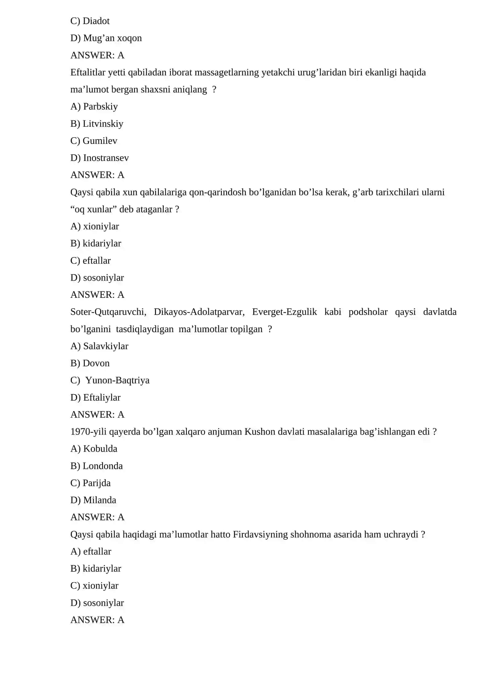 Kidariylar haqidagi asosiy ma’lumotlar 4