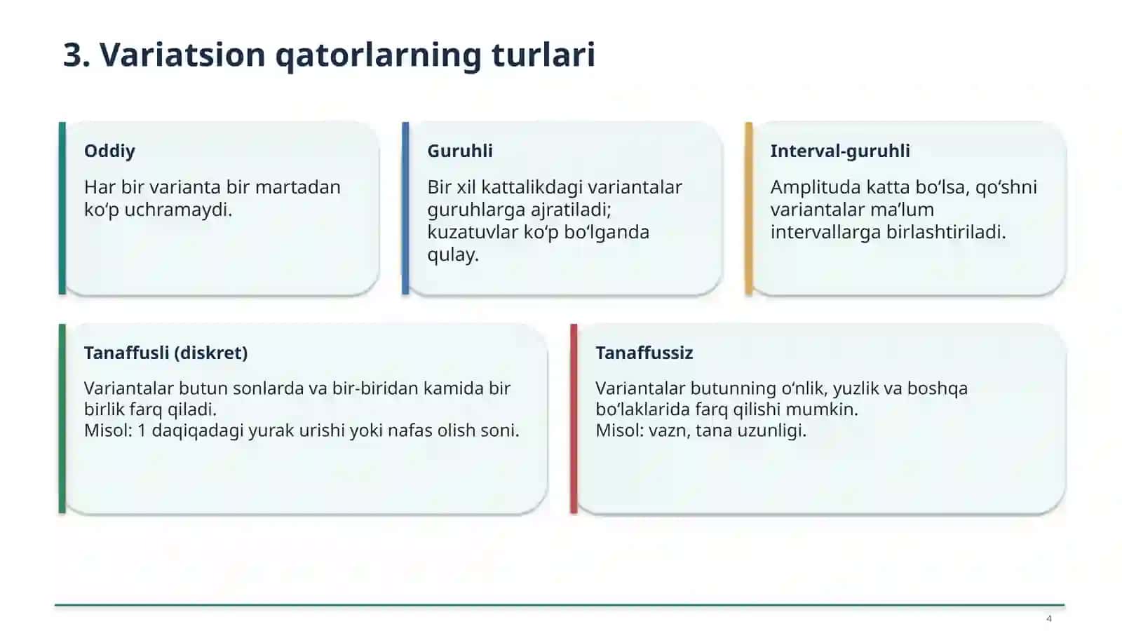 O‘rtacha qiymat tushunchasi 4