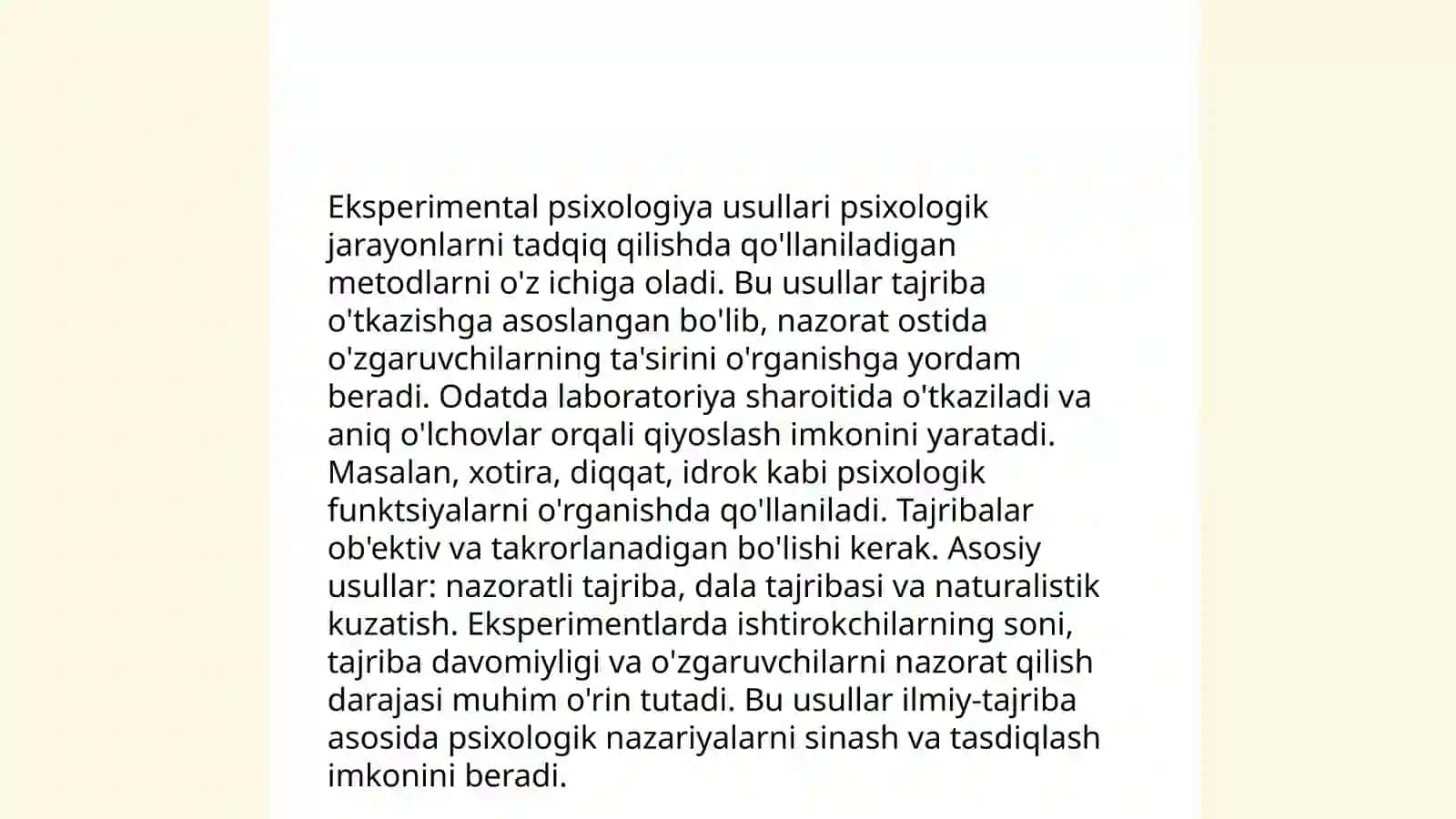 Psixologiya Tadqiqot Metodlari: Test, Korrelyatsiya, Modellashtirish 4