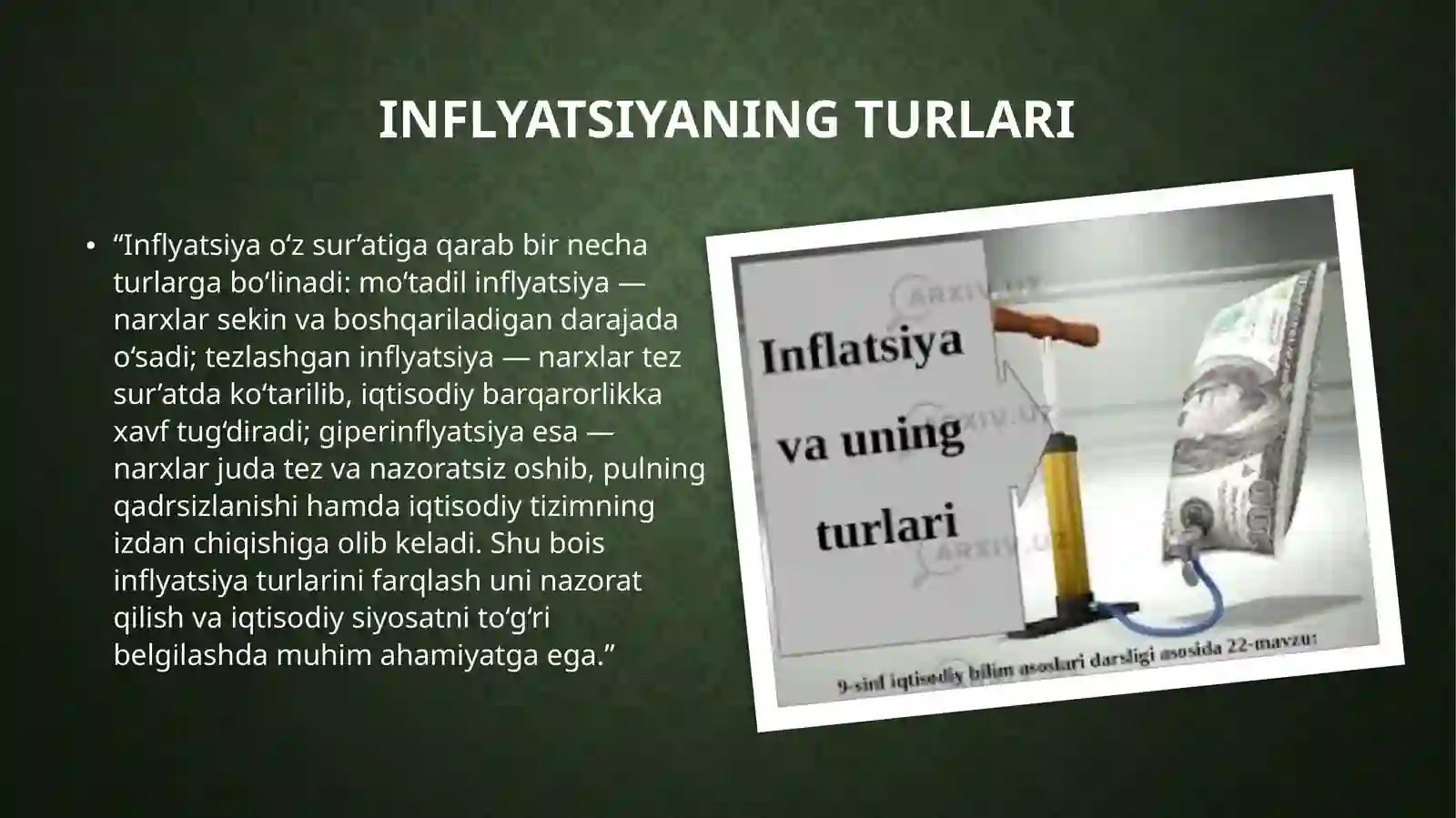Inflyatsiyaning mohiyati 4