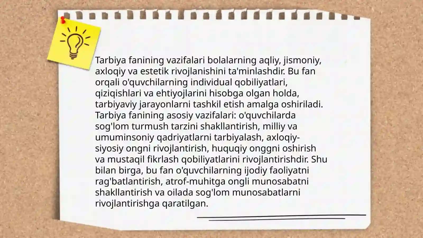 Tarbiya fanini o'qitish metodikasi fanining asosiy maqsad va vazifalari. Tarbiya fanini o'qitish metodikasining xususiyatlari va boshqa fanlar bilan bog'liqligi 4