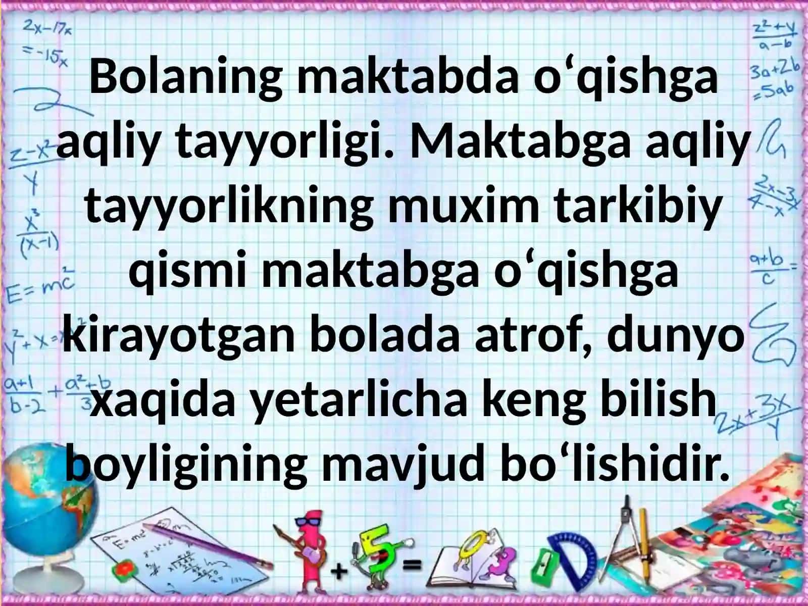 Maktabgacha yoshdagi bolalarni maktab ta'limiga tayyorlash nazariyasi 4