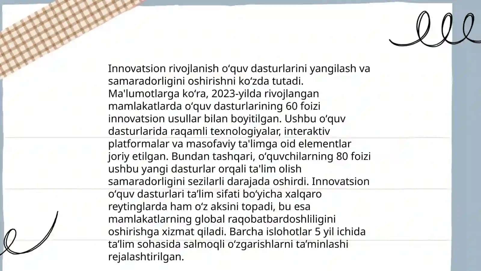 Kreativ yondashuv asosida oʻquv dasturlari va oʻquv manbalarini yaratish 4