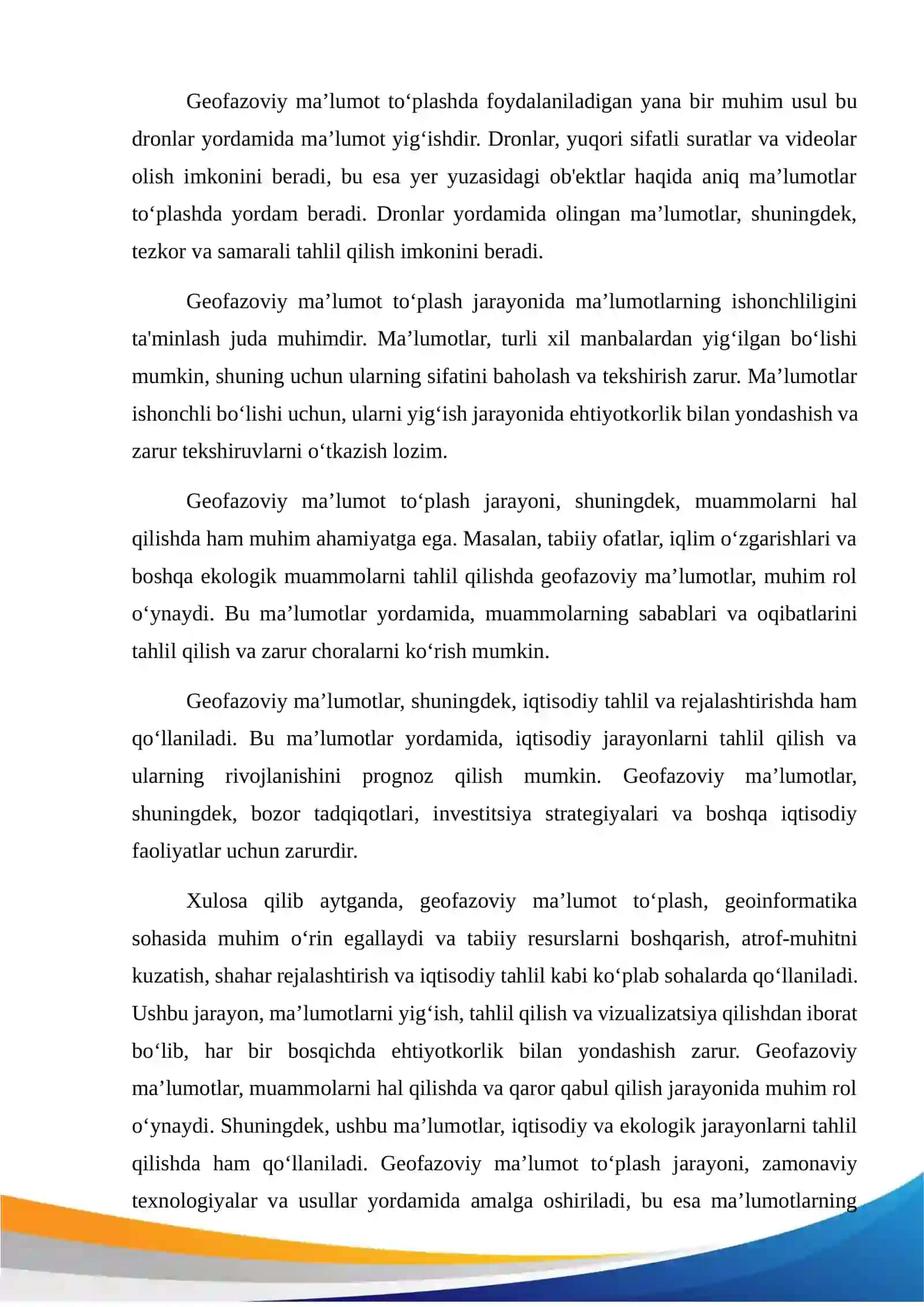 Geofazoviy ma’lumot to‘plash usullari 4