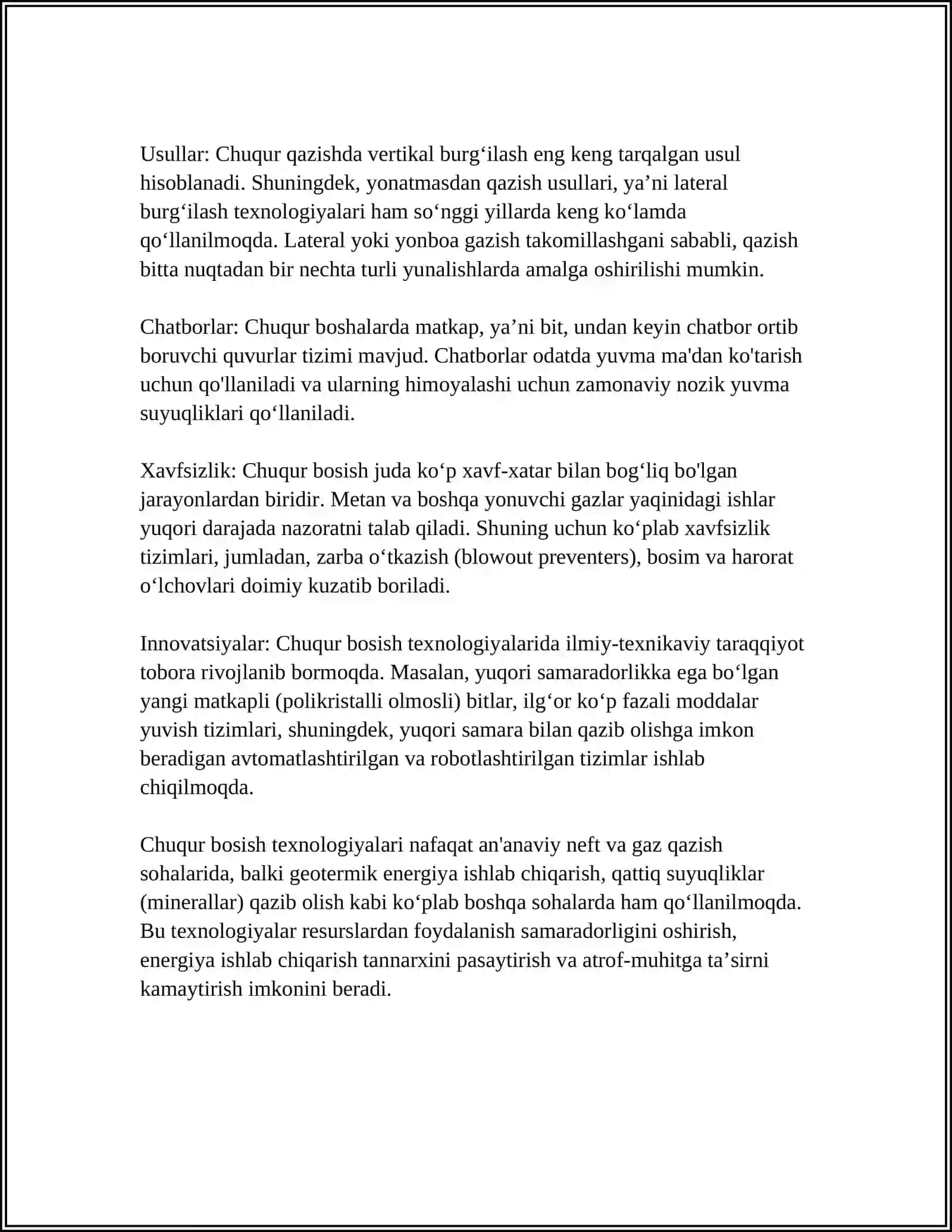 CHUQUR BOSISH TEXNOLOGIYALARI 4