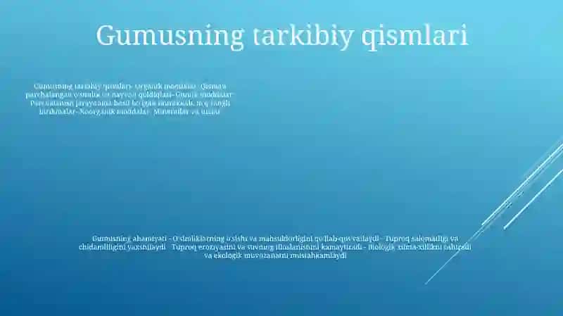 Tuproq Gumusi Va Unumdorligi 4