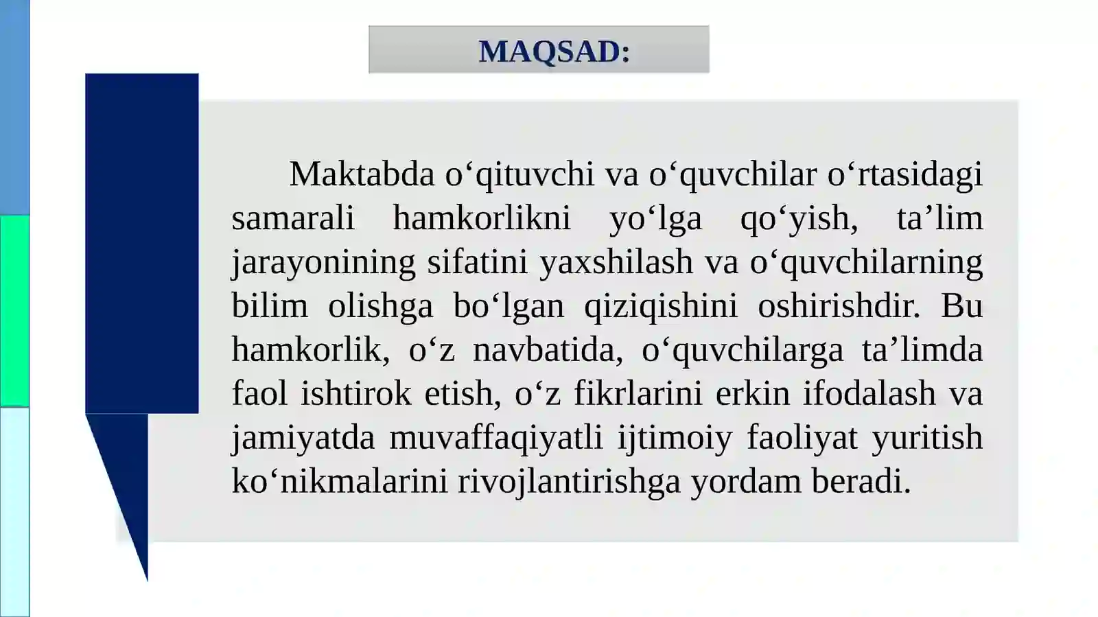 Maktabda o‘qituvchi va o‘quvchilar o‘rtasida hamkorlikni yo‘lga qo‘ish 4