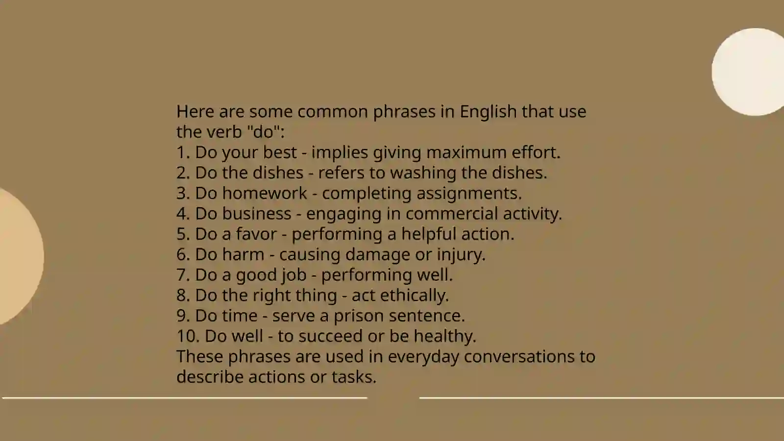 COLLOCATIONS WITH DO AND MAKE 4