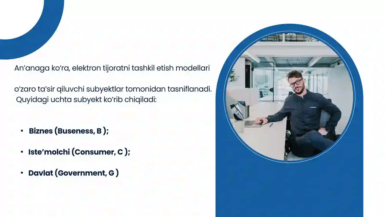 Elektron tijoratda korxonalarning biznes-modellari 4