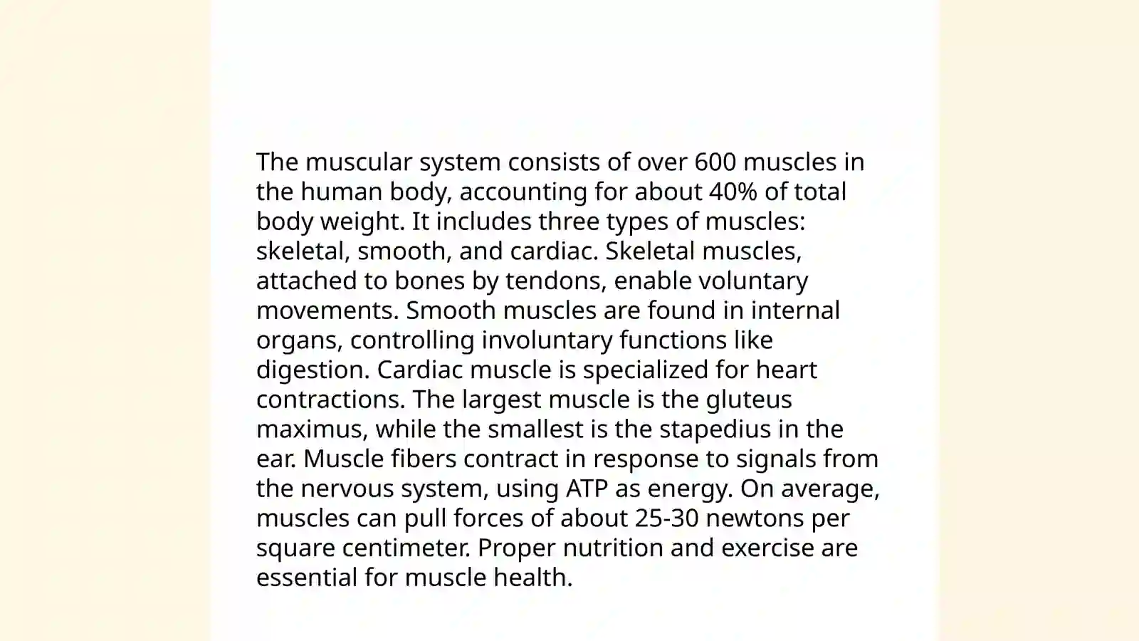 Presentation: Human body 4