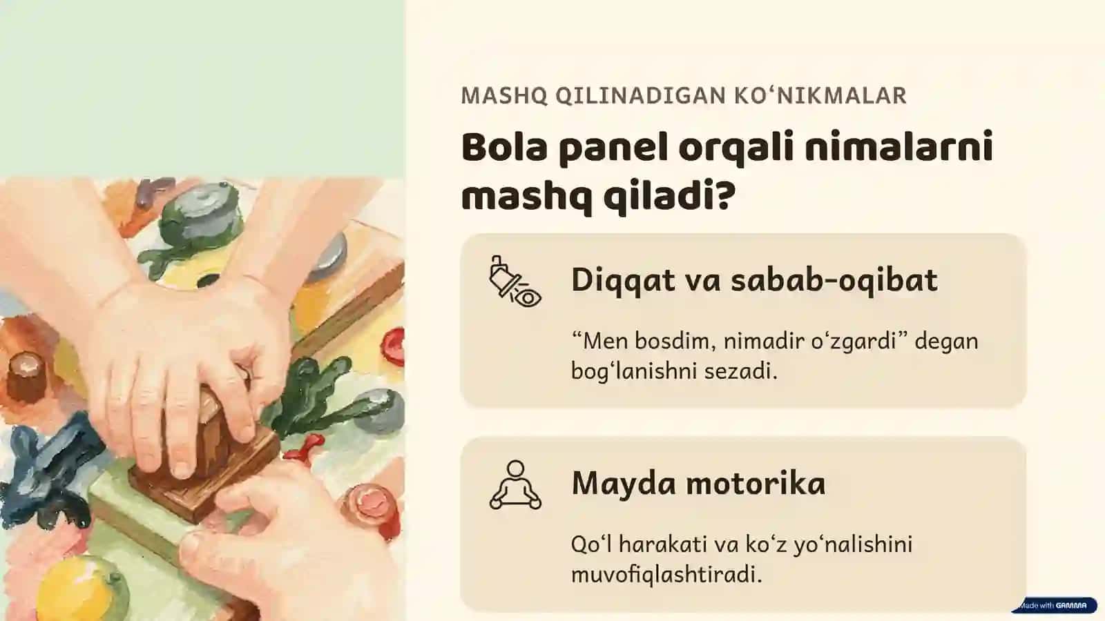Sehrli sensorli panel 4