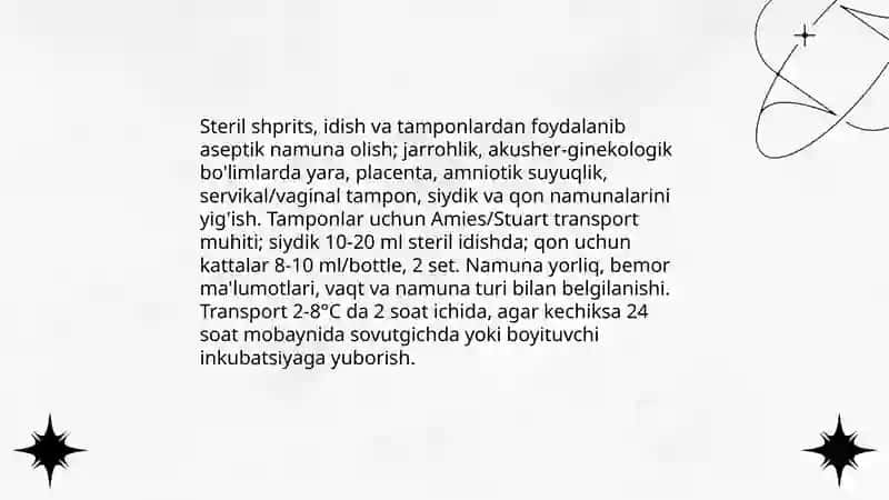 Biologik ashyoni bakterial kontaminasiyasini biokimyoviy usulda aniqlash 4
