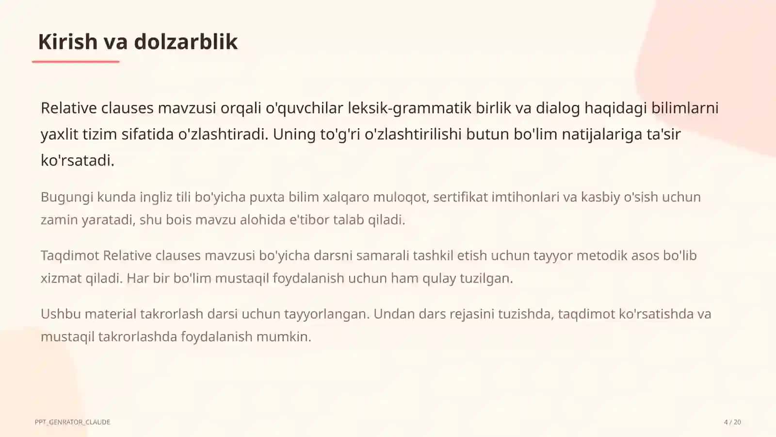Relative Clauses (10-sinf) 2