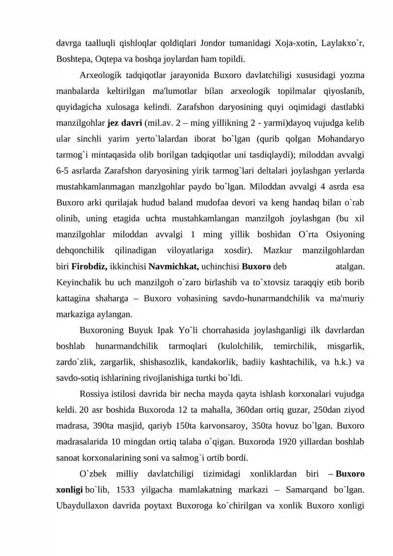 BUXORO AMIRLIGINING TASHKIL TOPISHI VA ETNIK JARAYONLAR 4