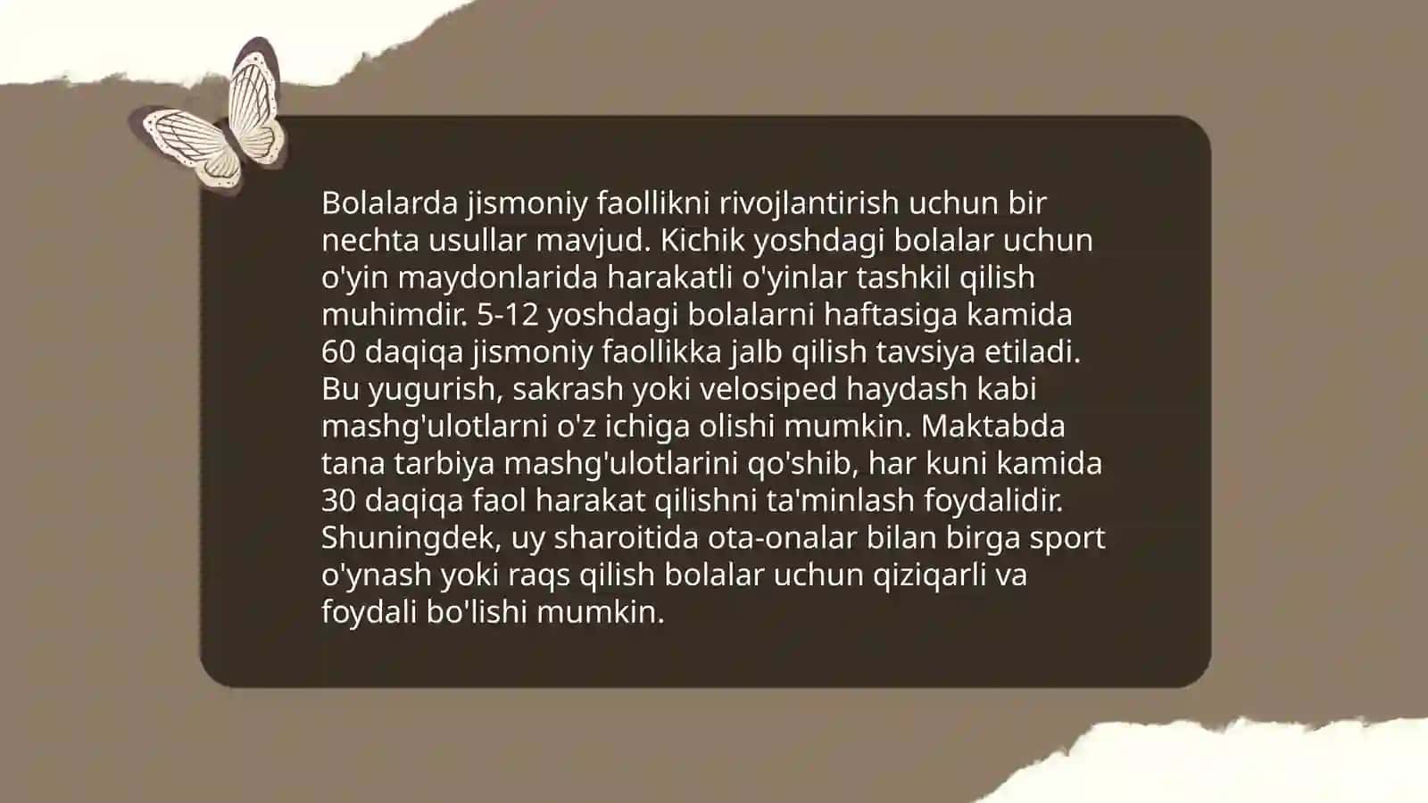 Bolalar jismoniy tarbiyasi nazariyasi va texnologiyalari fanining umumiy masalalari 4