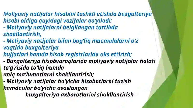 Budjet tashkilotlarida moliyaviy natijalar hisobi 4