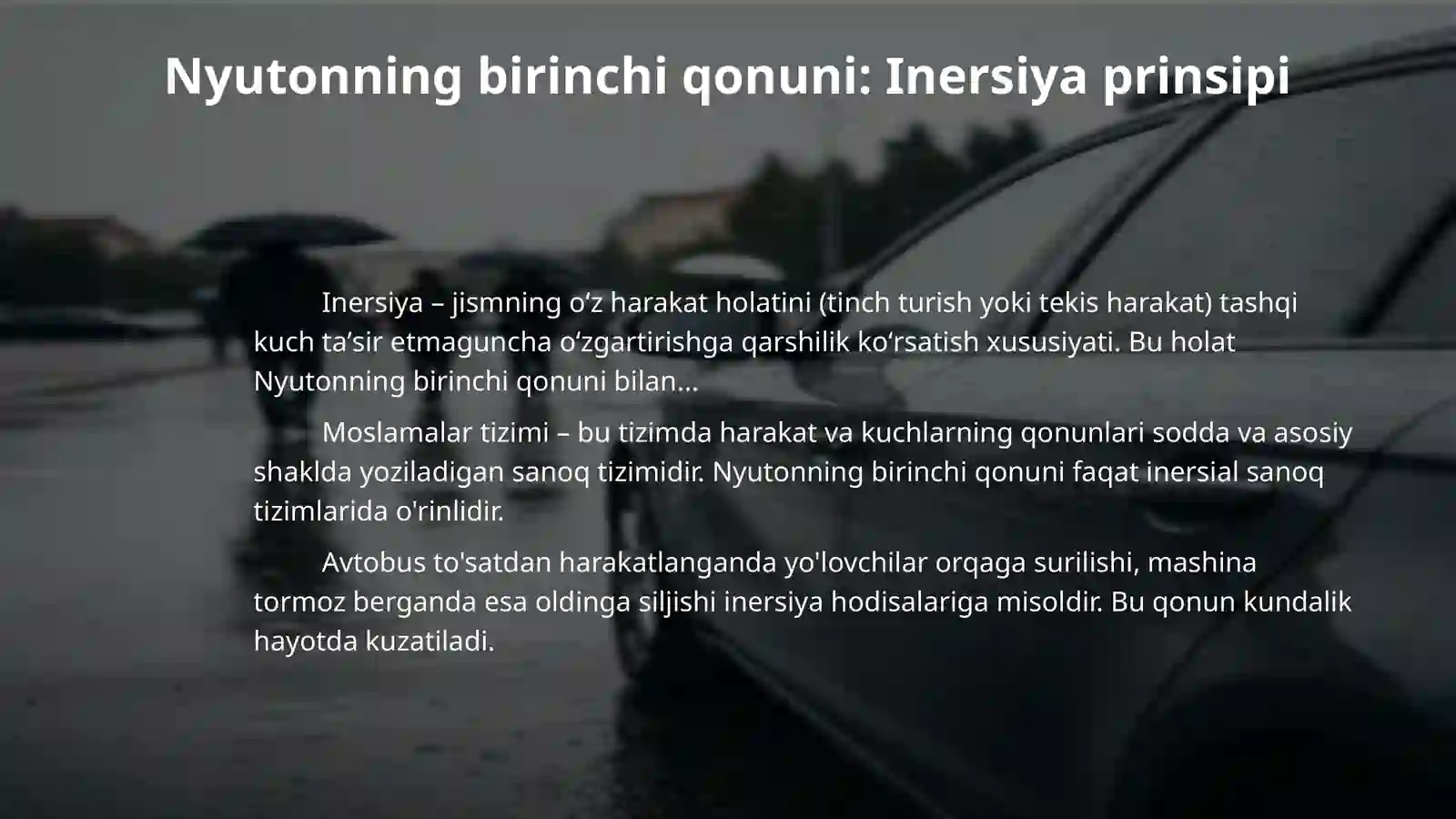 Nyuton qonunlari 4