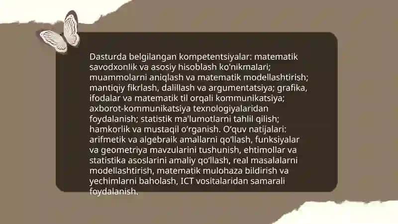 Ta'lim - tarbiya nazariyasi va metodikasi (Boshlangʻich ta'lim) yoʻnalishi 2-kurs 4