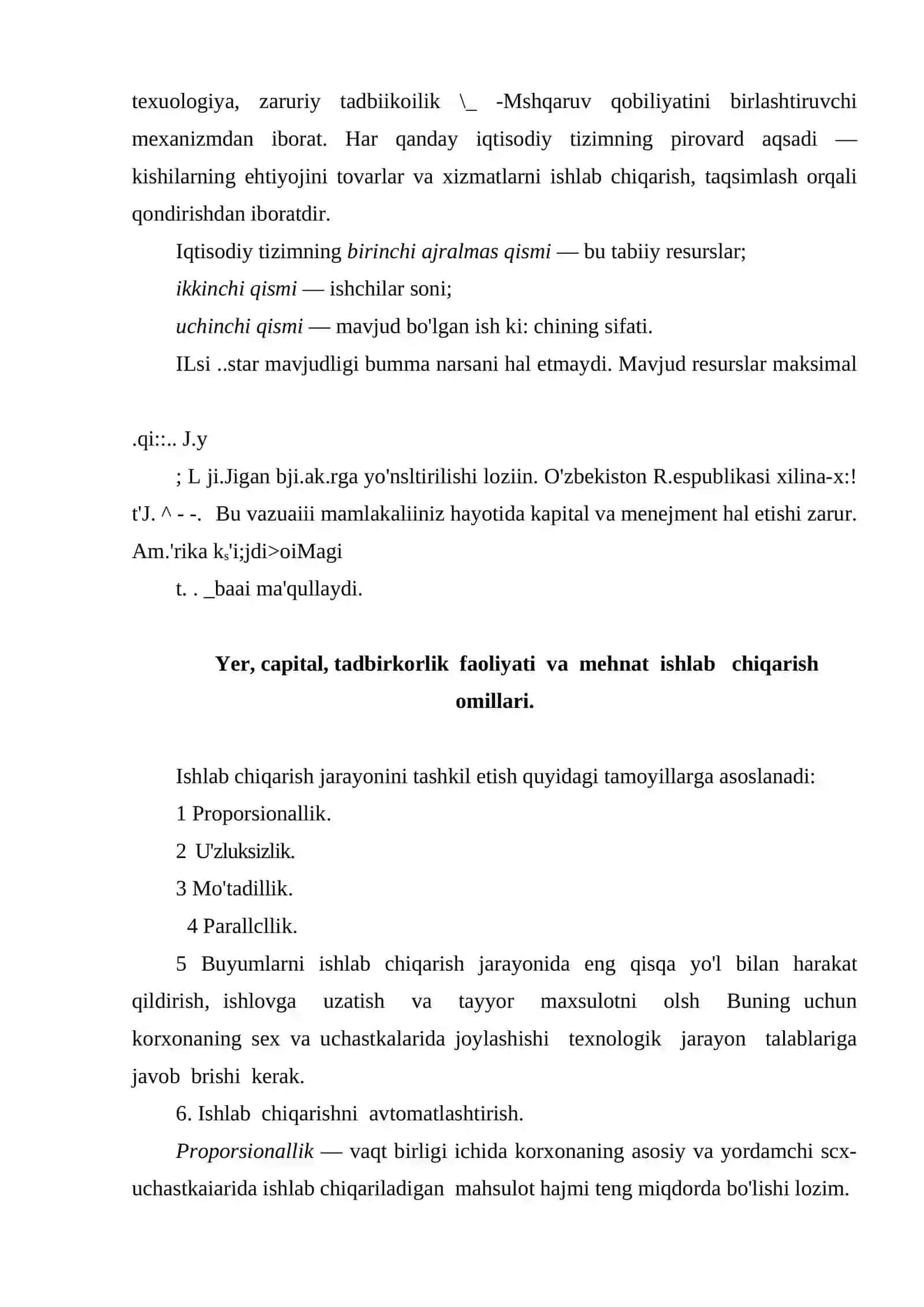 Ishlab chiqarish jarayoni va uni tashkil etish 4