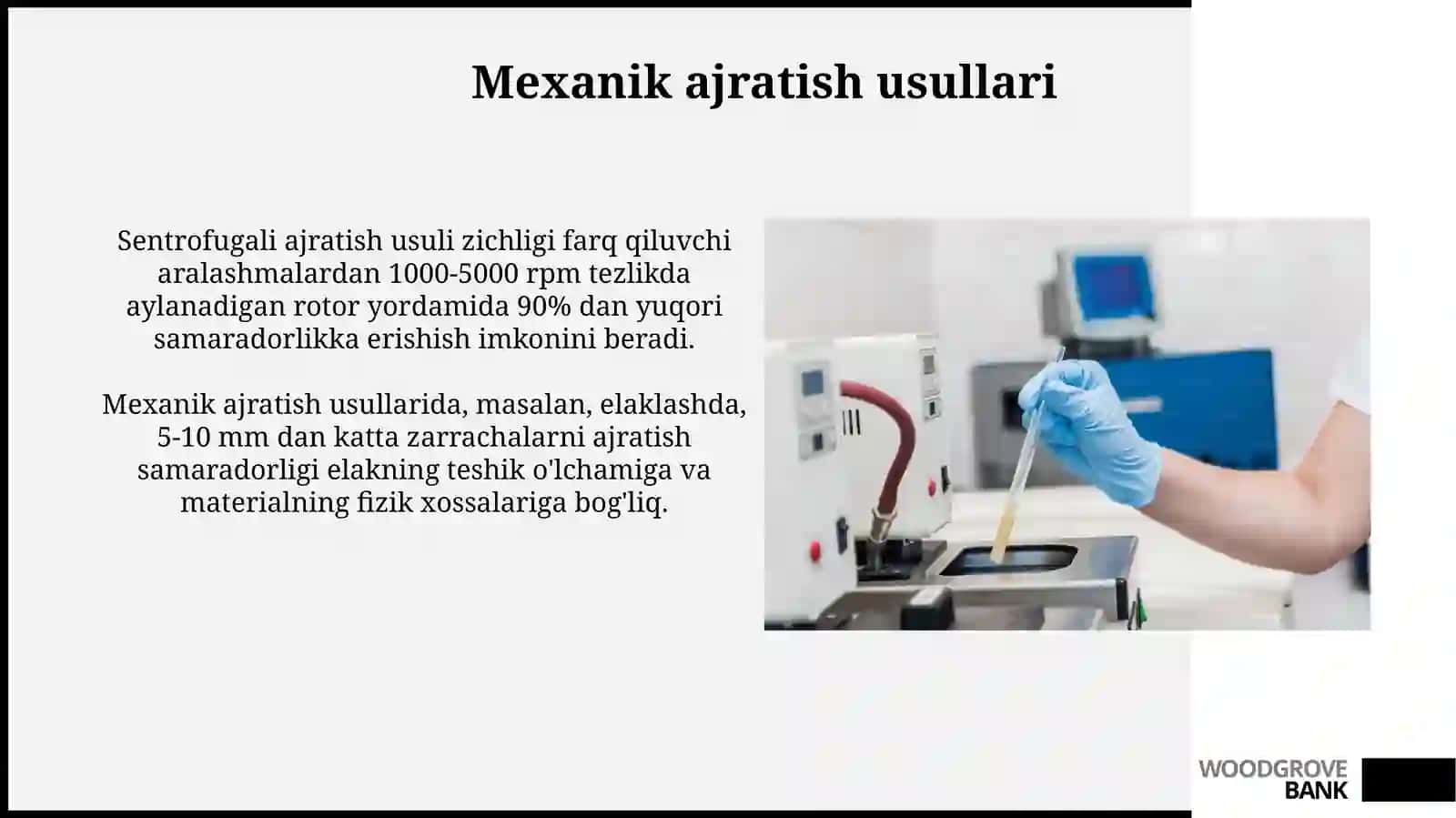 Yirik ifloskliklarni aniqlash va ajratish jarayonining texnologik tahlili 4