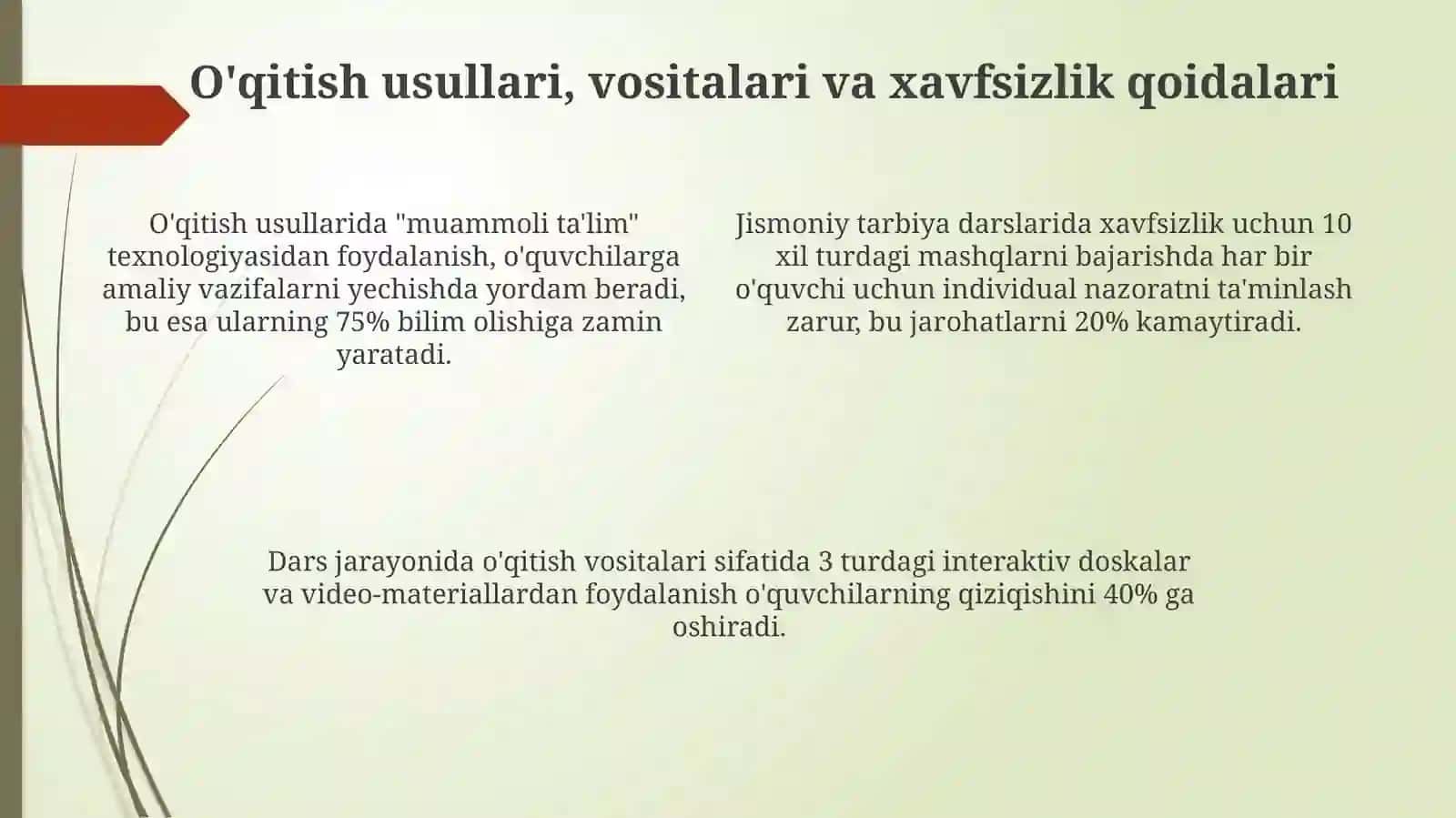 Jismoniy tarbiya darslarini rejalashtirish va tashkil qilish va o'tkazish usullari 4