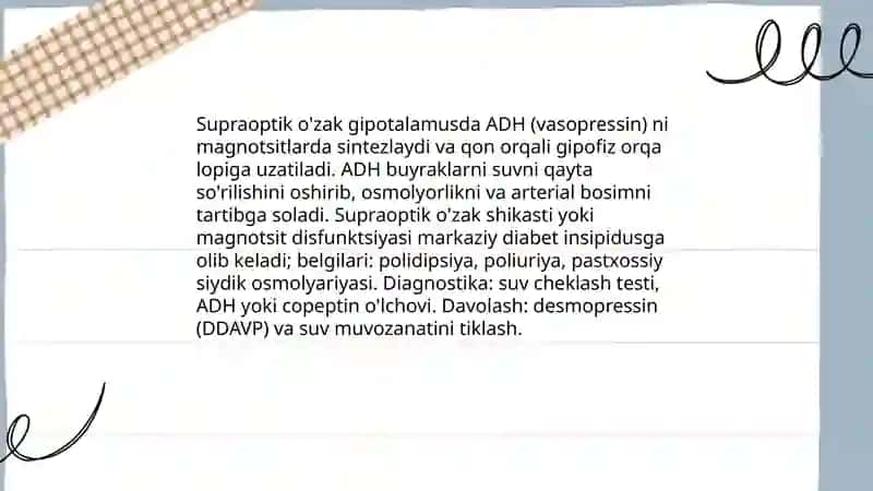Gipotalamusning ózaklari va ularning klinik ahamiyati 4