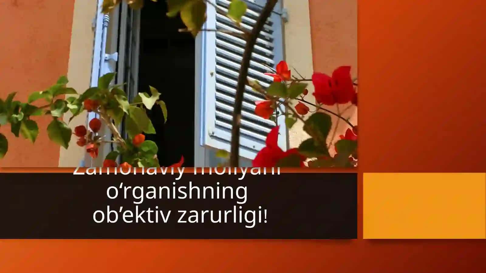 Moliyaning zamonaviy konsepsiyalari va ularning hozigizamon hususiyatlari 4