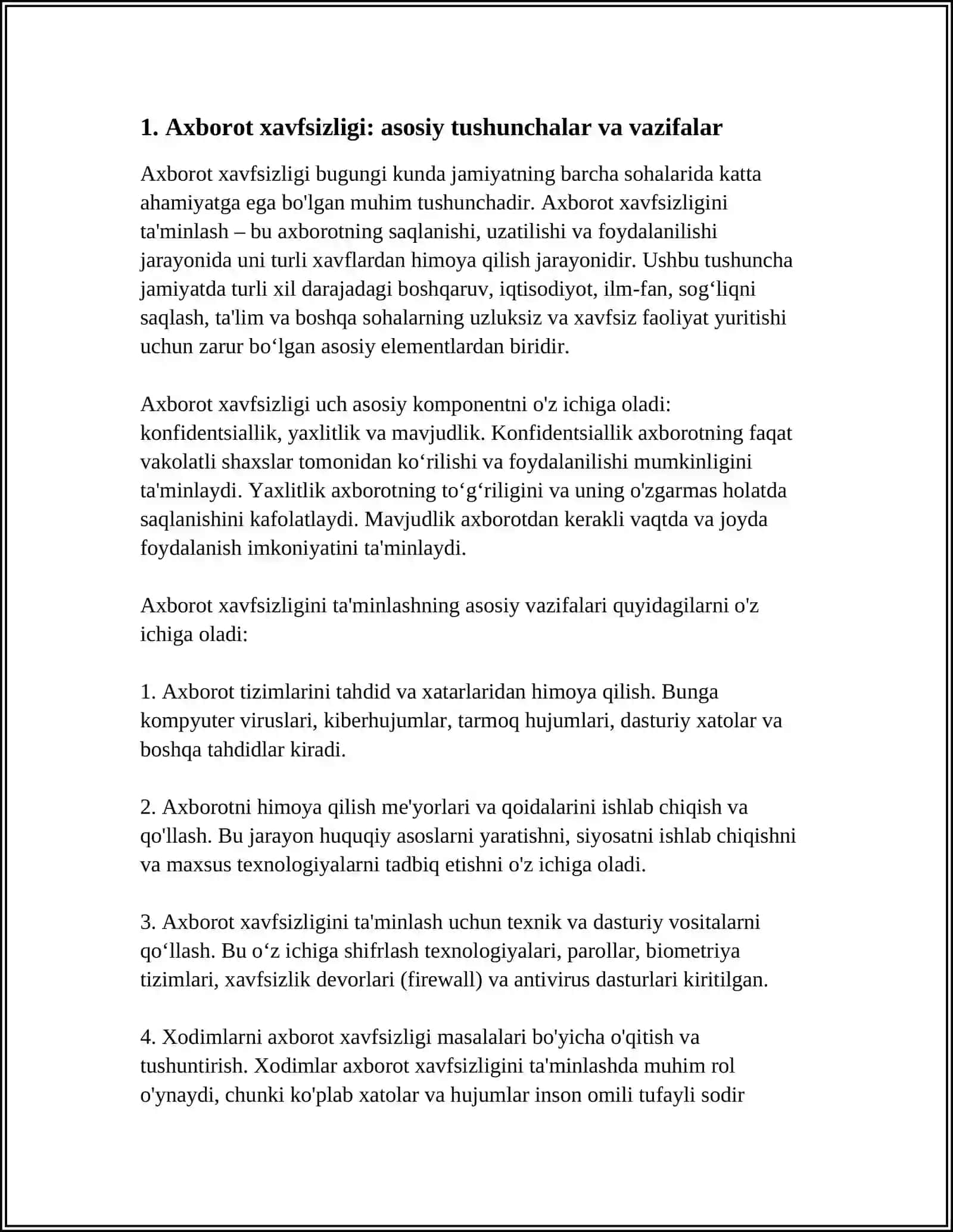 AXBOROT XAVFSIZLIGI TUSHUNCHASI VA JAMIYATDAGI ROLI 4