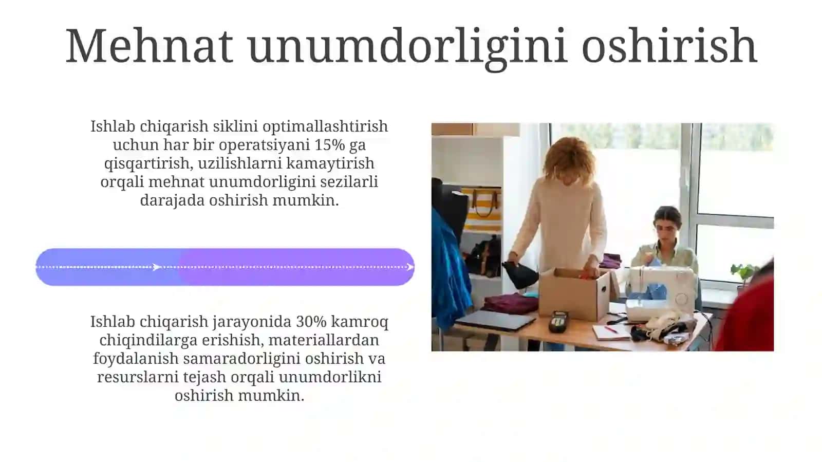 Ishlabchiqarishsamaradorliginiboshqarishyo'llari(tikuvsexi) 4
