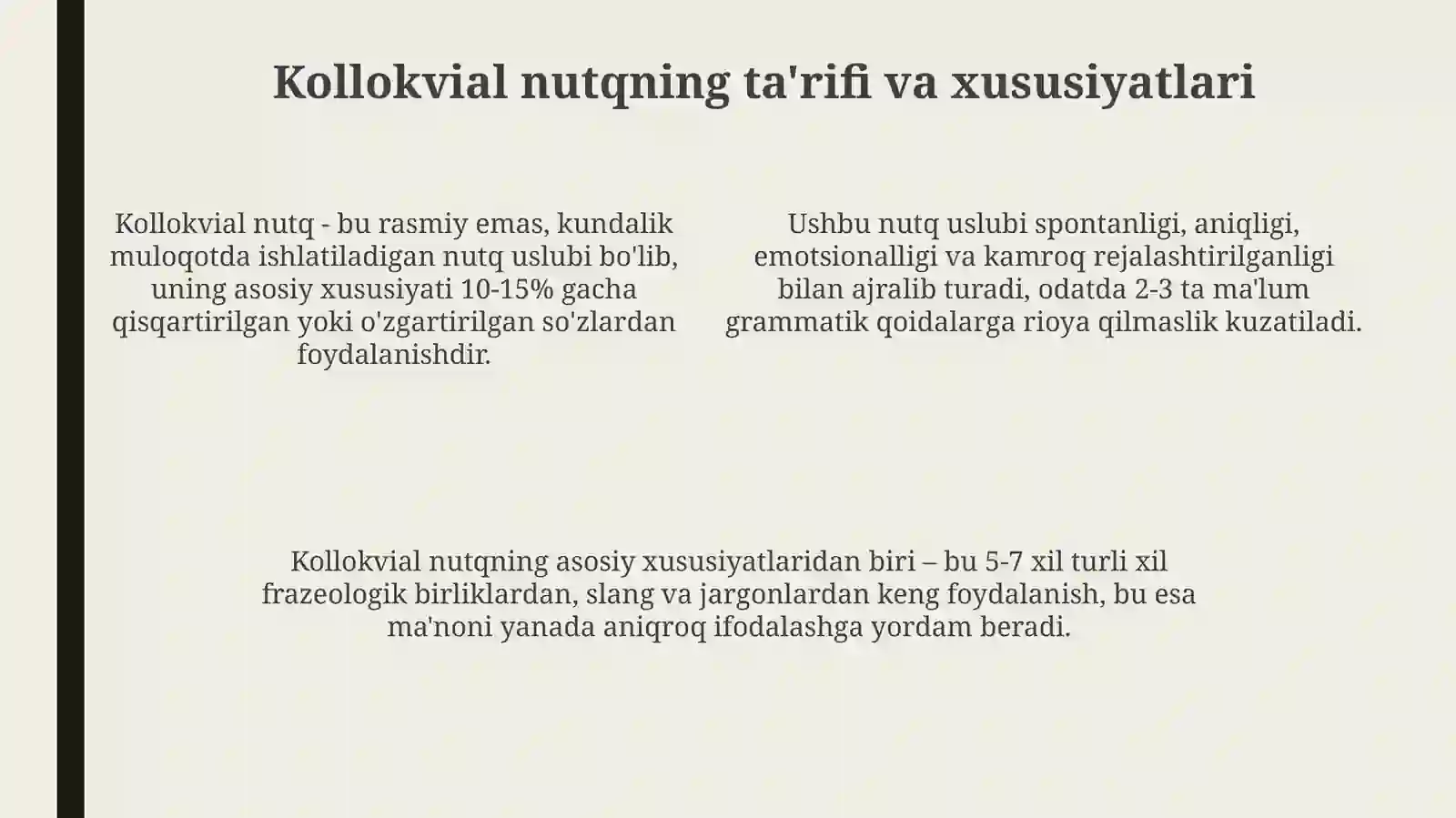 Soʻzlashuv nutq uslubi 4