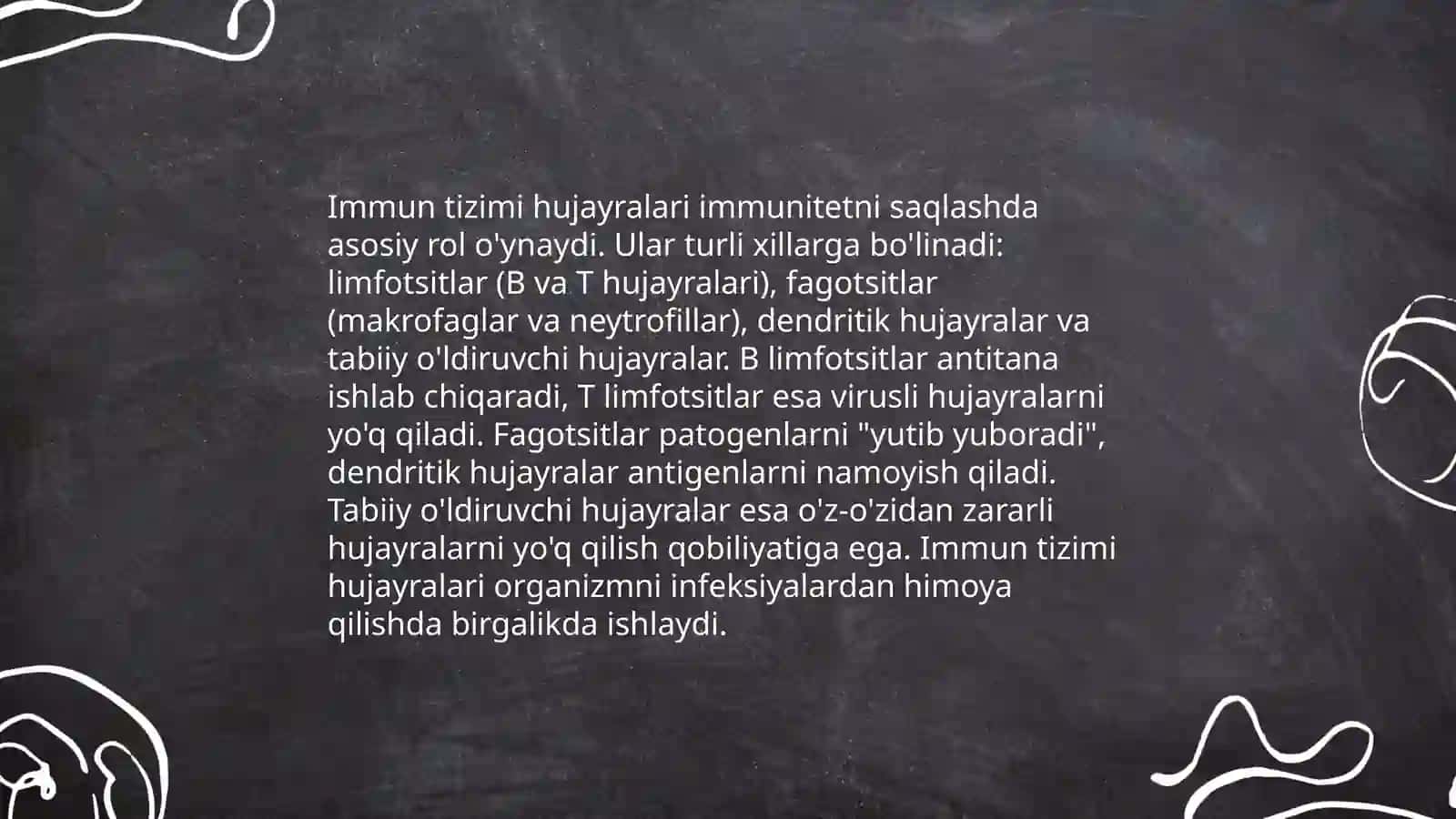 Immun sistemasi hujayralari, ularning rivojlanishi va vazifalari 4