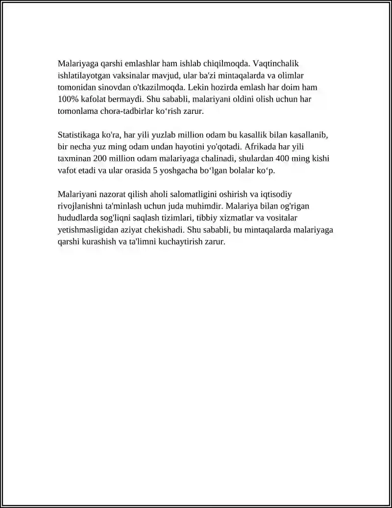 Malariya 4