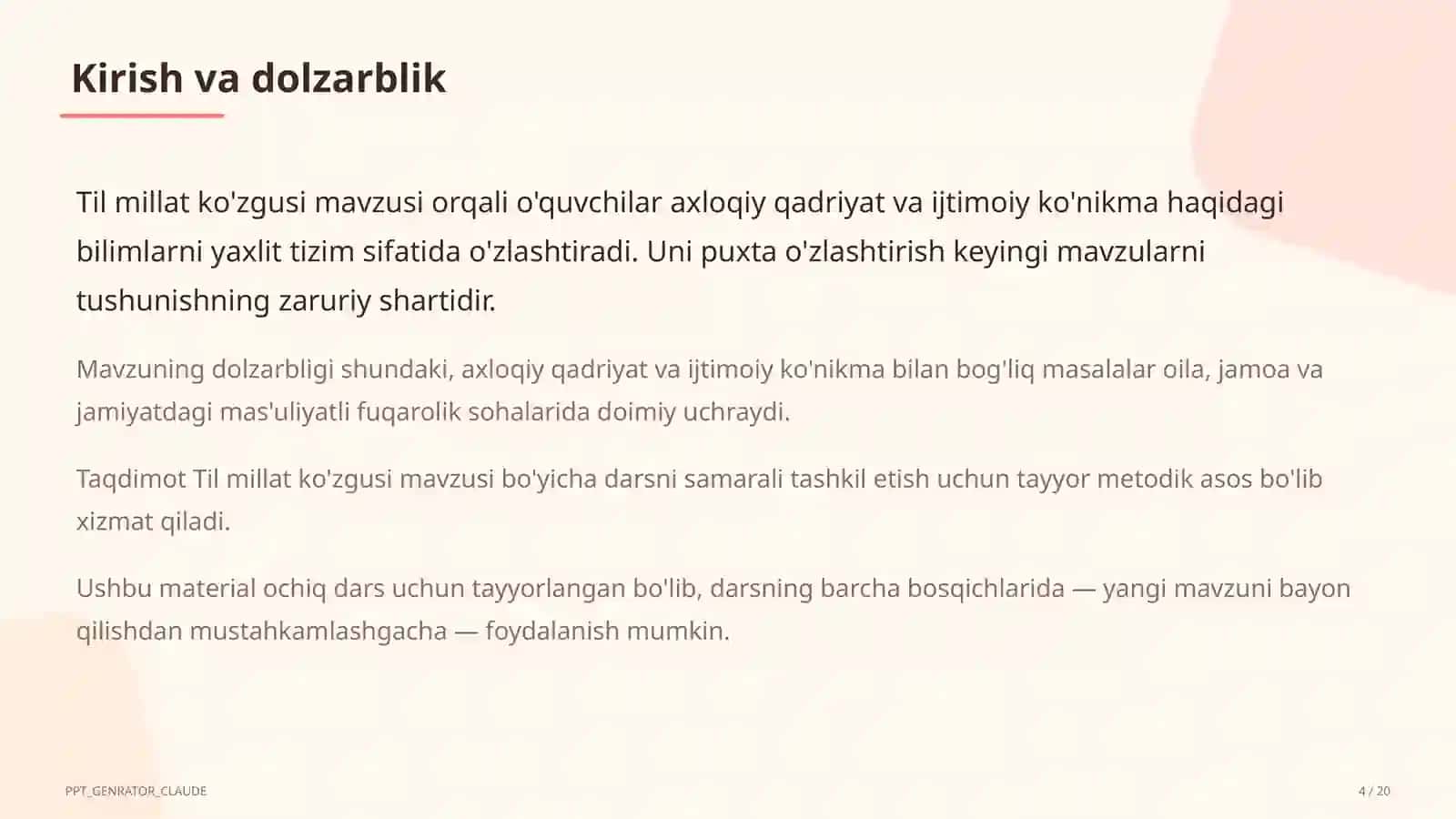 Til millat ko'zgusi (6-sinf) 1