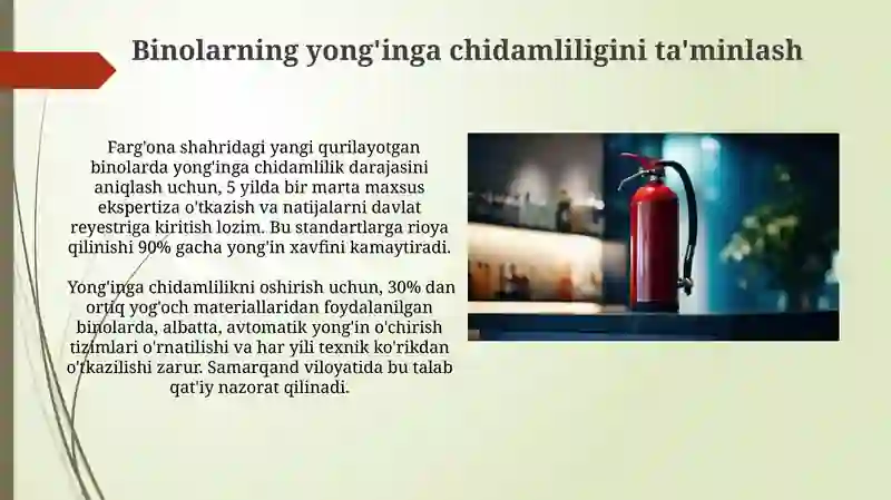 Yongʻin xavfsizligini taʼminlash va chora tadbirlari 4