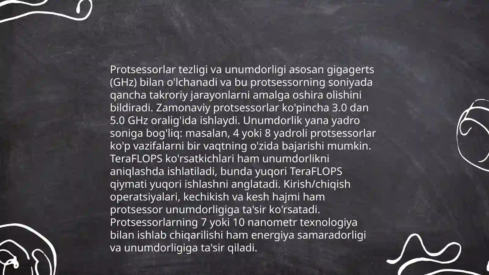 Protsessorlarning imkoniyatlari 4
