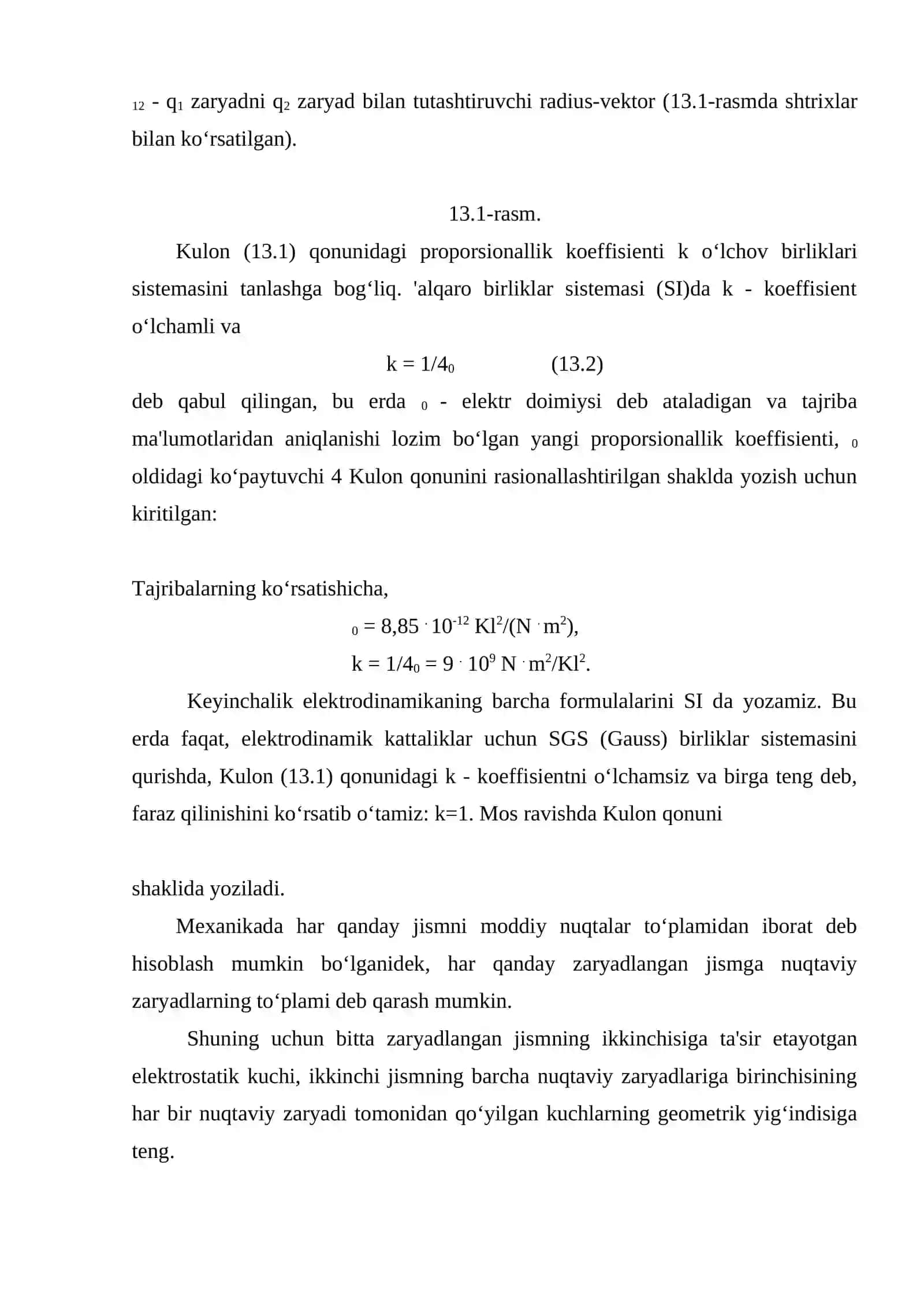 Elektrostatik maydon va uning xarakteristikalari 4