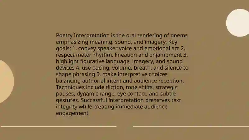 Types of oral interpretation 4