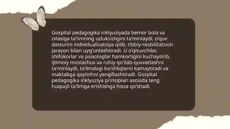 Gospital pedagogika-inklyuziyaning ajralmas qismi 4