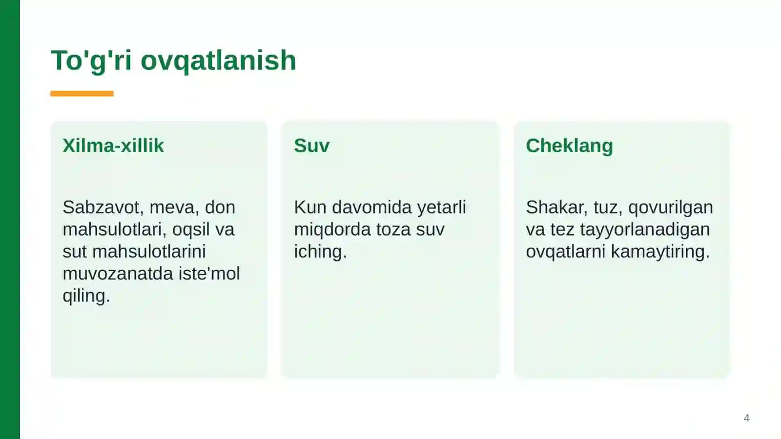 Sog'lom turmush tarzi 4