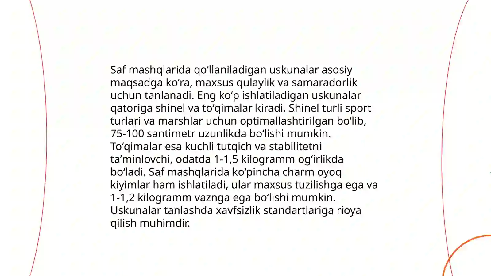 Saf mashqlari 4