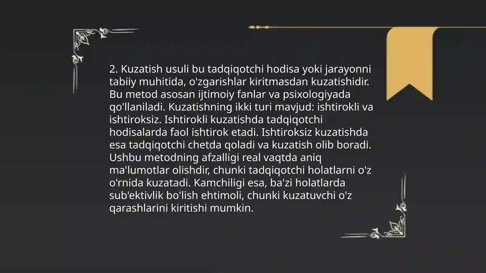 Hozirgi zamon psixologiyasining tadqiqod metodlari 4