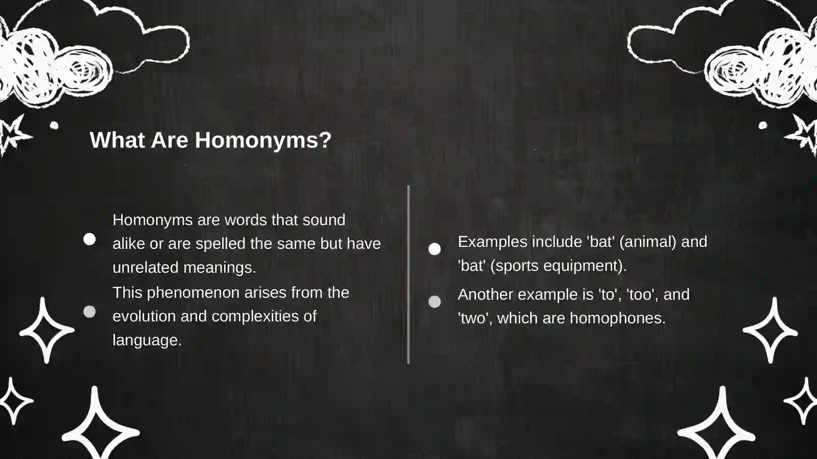 Homonyms 4