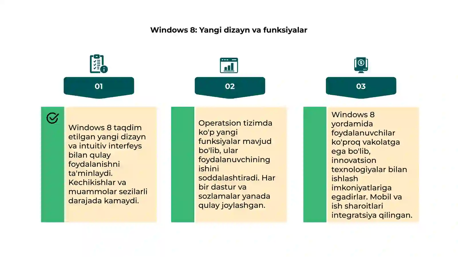 MS Windows 7, 8, 10 operatsion tizimi 4