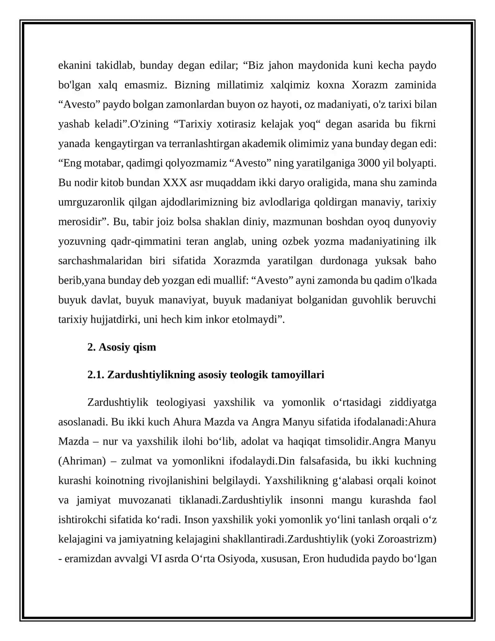 Zardushtiylikning teologik tizimi va diniy marosimlar 4