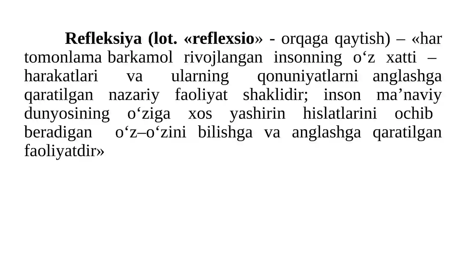 O‘qituvchi pedagogik faoliyatida kasbiy refleksiyaning o‘rni 4