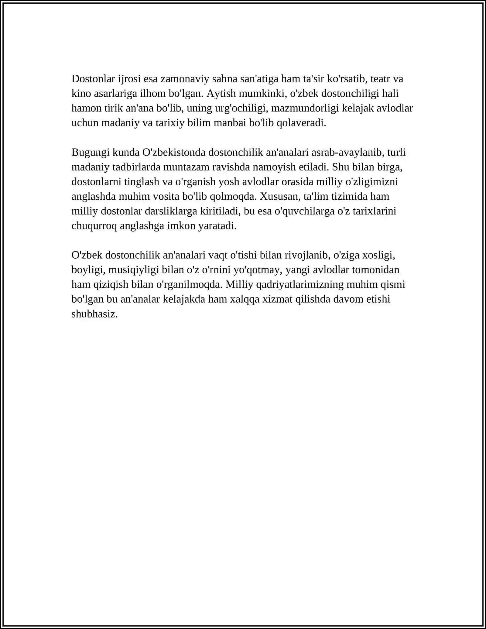 O'ZBEK DOSTONCHILIK MAKTABLARI 4