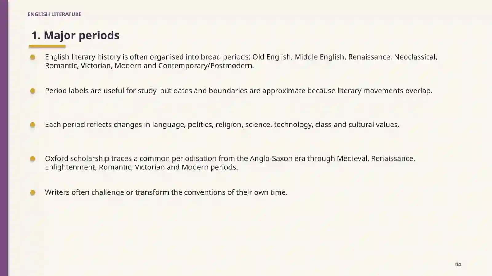 ENGLISH LITERATURE 4