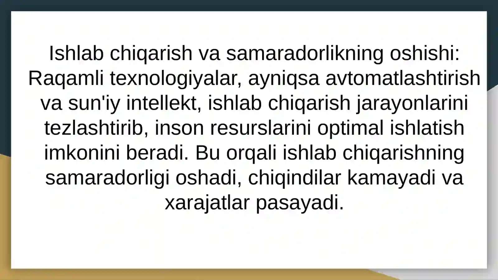 Iqtisodiyotda raqamli texnologiyalardan foydalanishning rollari 4