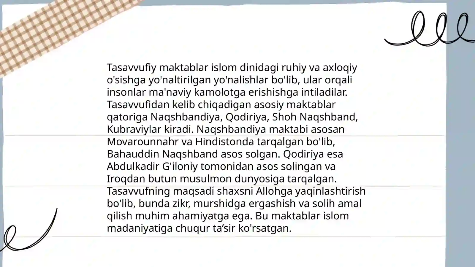 Islom dinida tasavvuf 4